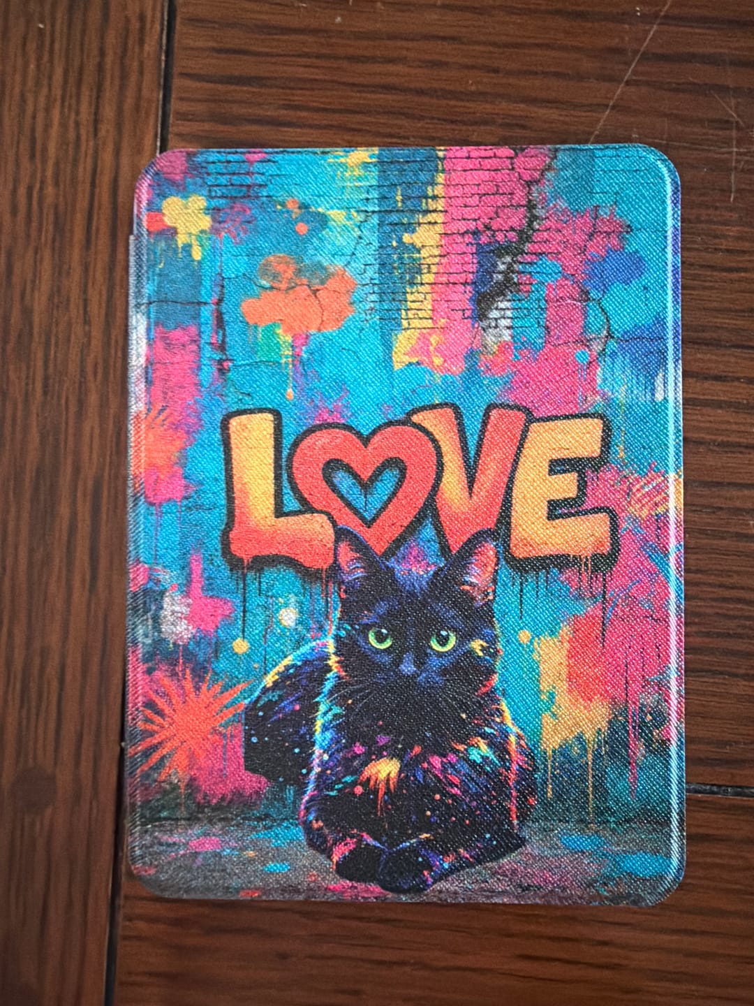 Customer photo review of Streetart - Personalized Kindle Case