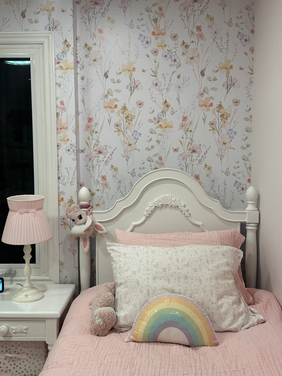 Customer photo review of Amelia Wildflower and Butterflies Wallpaper