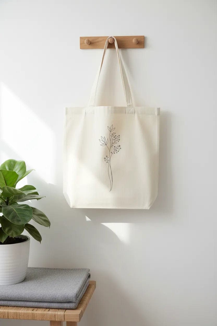 Customer photo review of Wrapzy Botanical Stem Tote Bag
