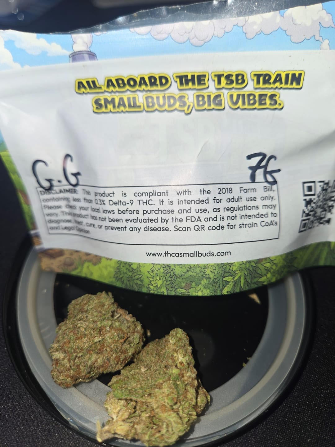 Customer photo review of Gorilla Glue THCA Flower