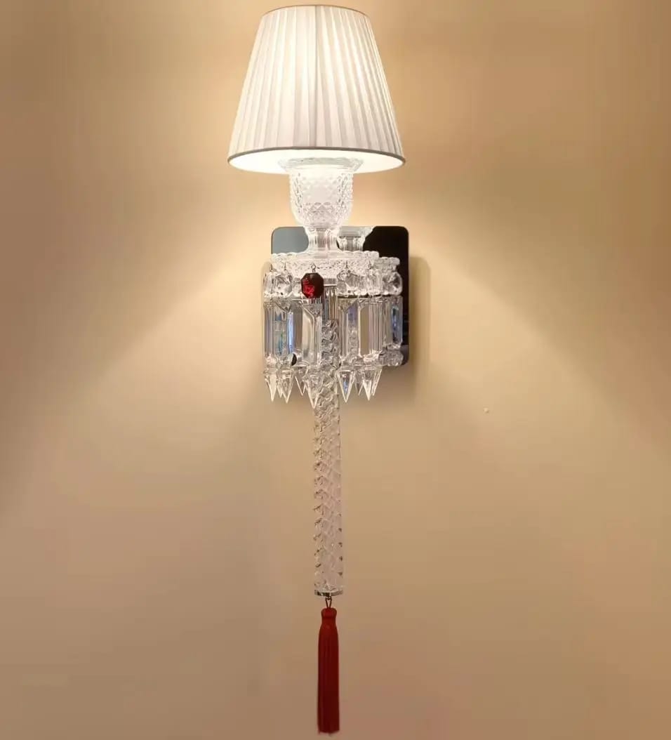 Customer photo review of Crystal Headboard Wall Lamp