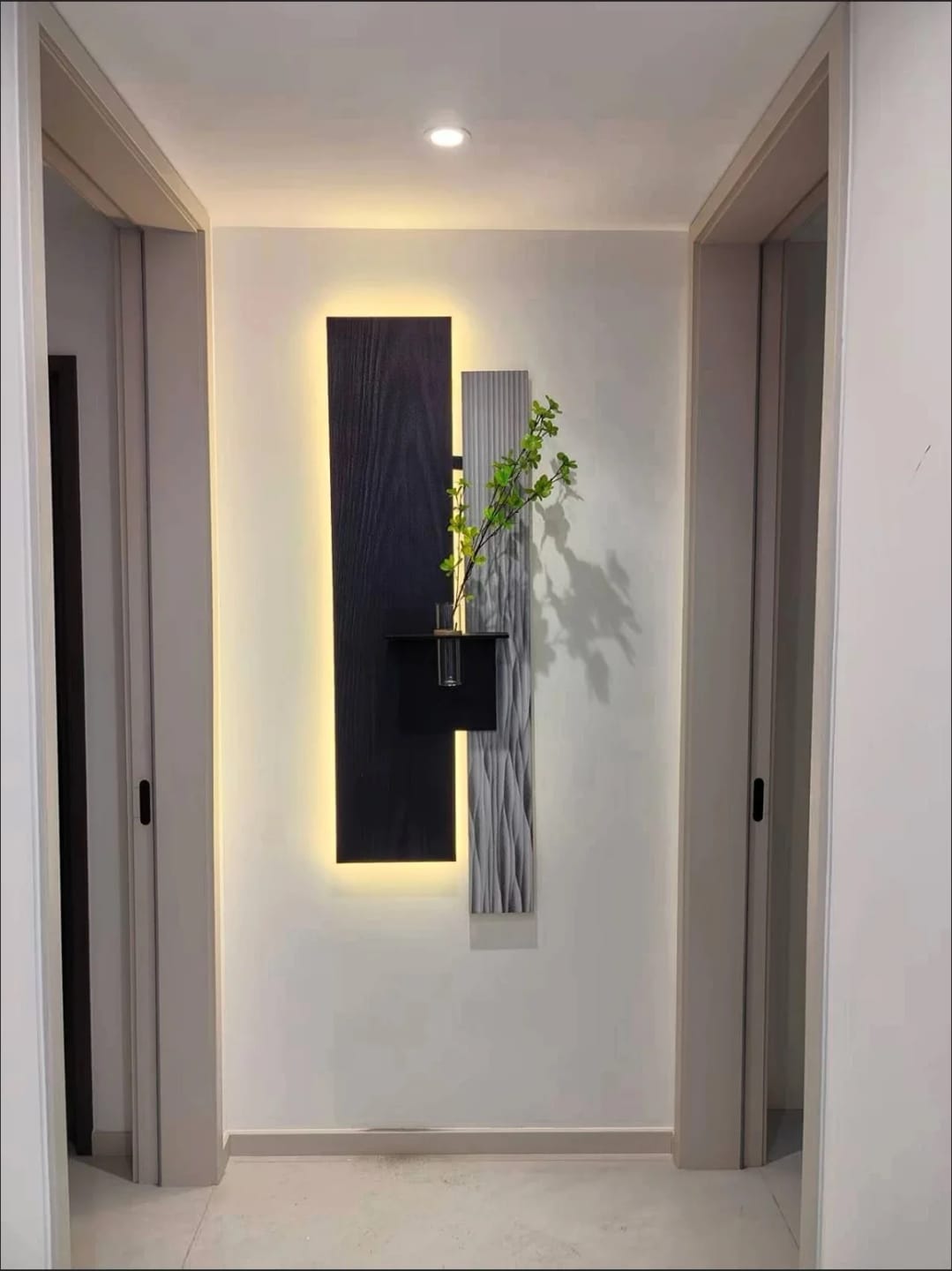 Customer photo review of Stone Abstract Mural Light