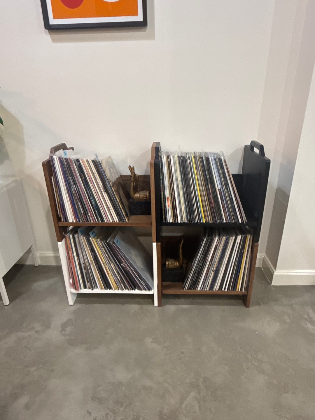 Customer photo review of Aurala 140 - Modular Vinyl Record Shelf (White)