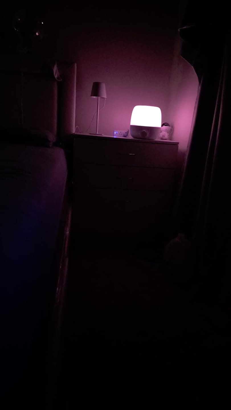 Customer photo review of AirCalm – Luftbefeuchter mit Nachtlicht & Aroma-Diffuser