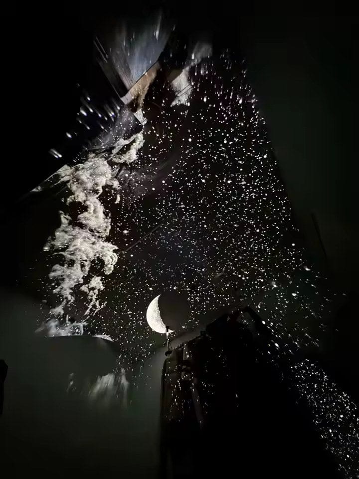 Customer photo review of LED Sternenhimmel Projektor Kinderzimmer | Galaxie Nachtlicht dimmbar magisch