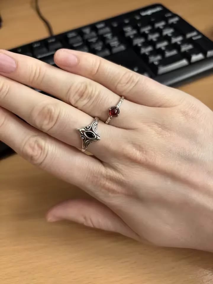 Customer photo review of Victorian Gothic ring