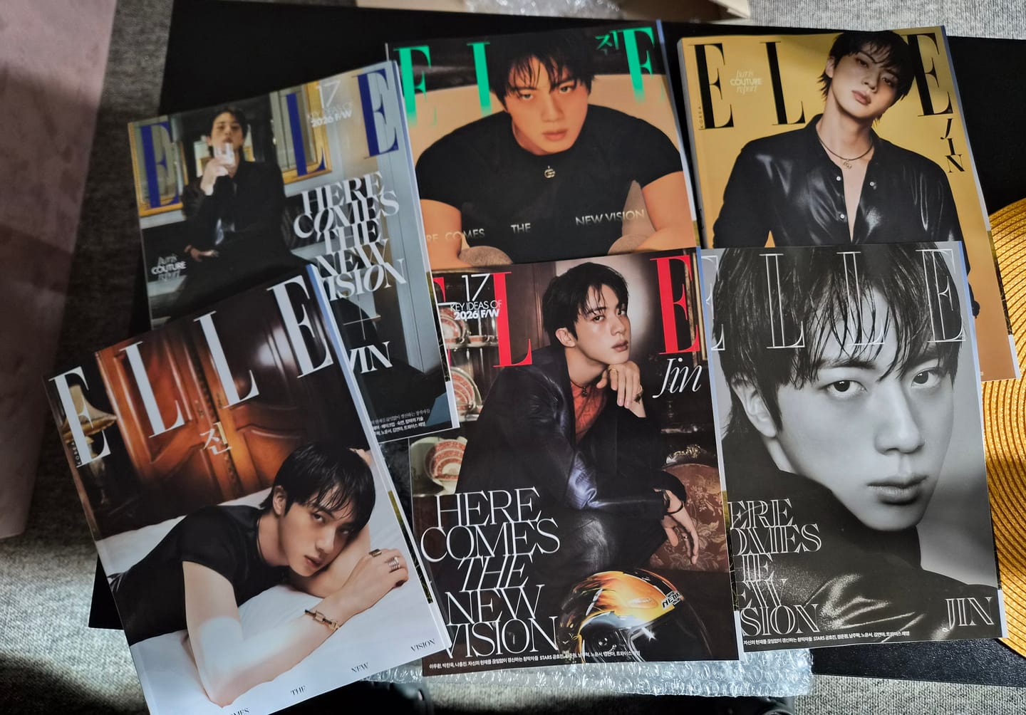 Customer photo review of BTS JIN - ELLE MAGAZINE 2026 AUGUST ISSUE G (SET)
