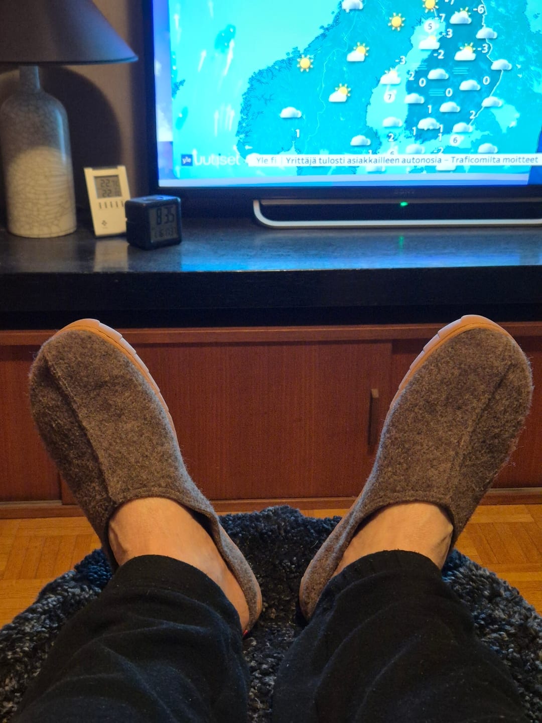 Customer photo review of Vaistoa Toive | Felt Barefoot Slippers