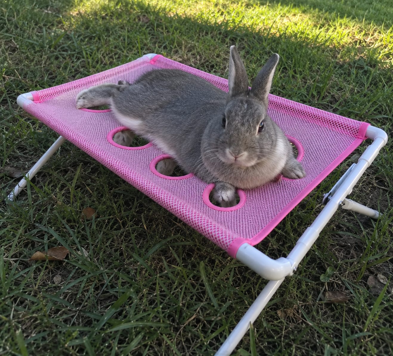 Customer photo review of Washpaws — Bunny Grooming & Care Chair