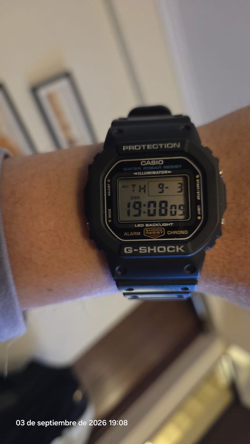 Customer photo review of Reloj Casio G-Shock Vintage DW-5600UE-1 Negro