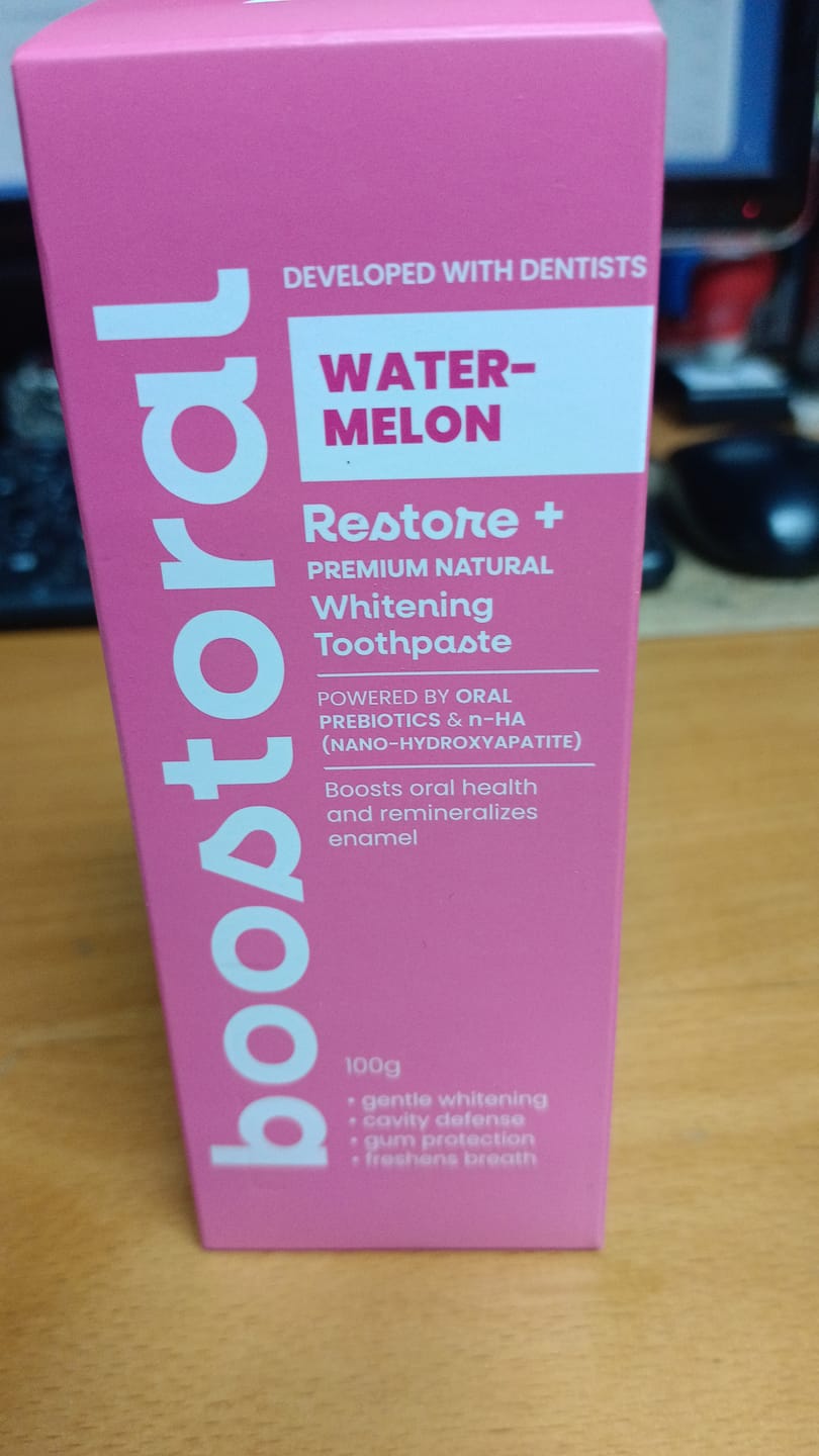 Customer photo review of Restore+ Family Toothpaste Pack