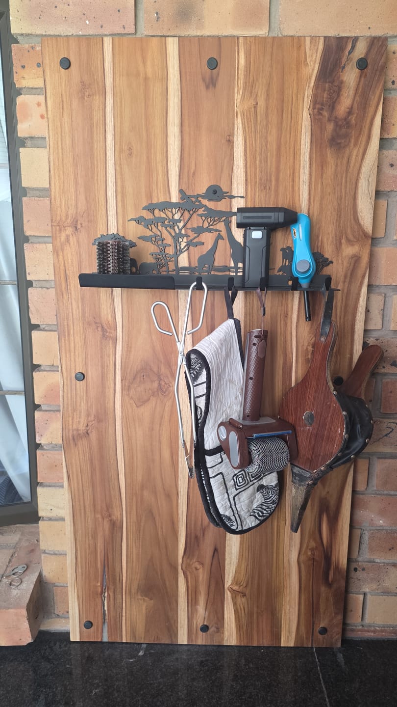 Customer photo review of Safari Braai Utensil Holder