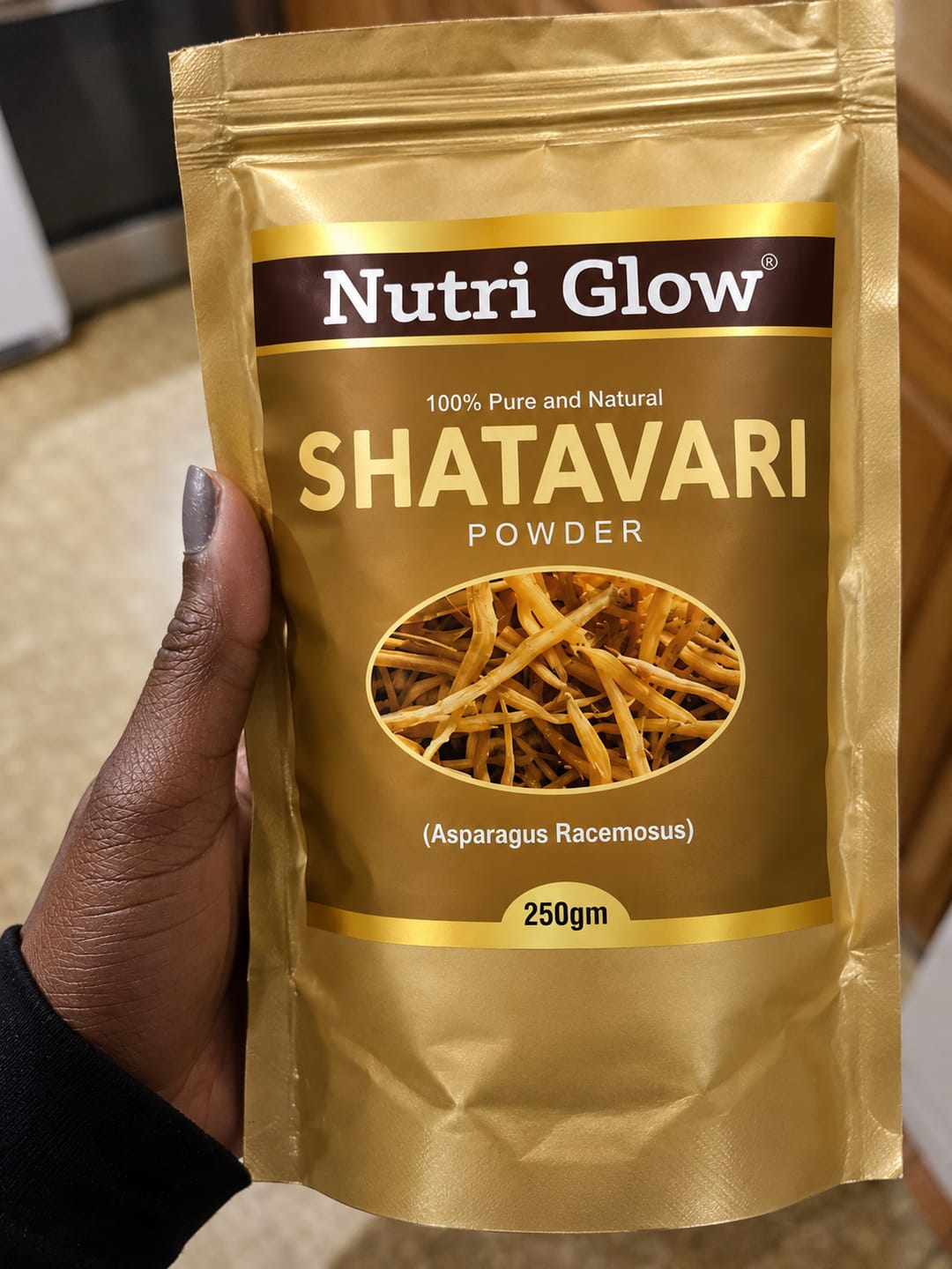 Customer photo review of Nutri Glow Shatavari Powder 250gms