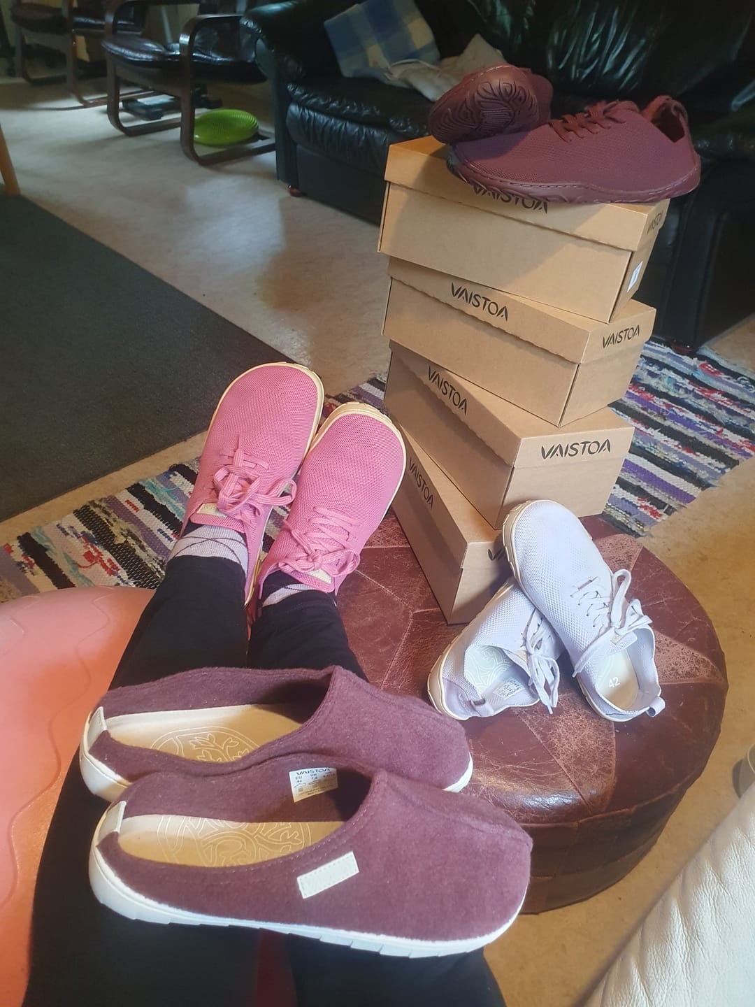 Customer photo review of Vaistoa Iloa | Knitted Barefoot Sneakers