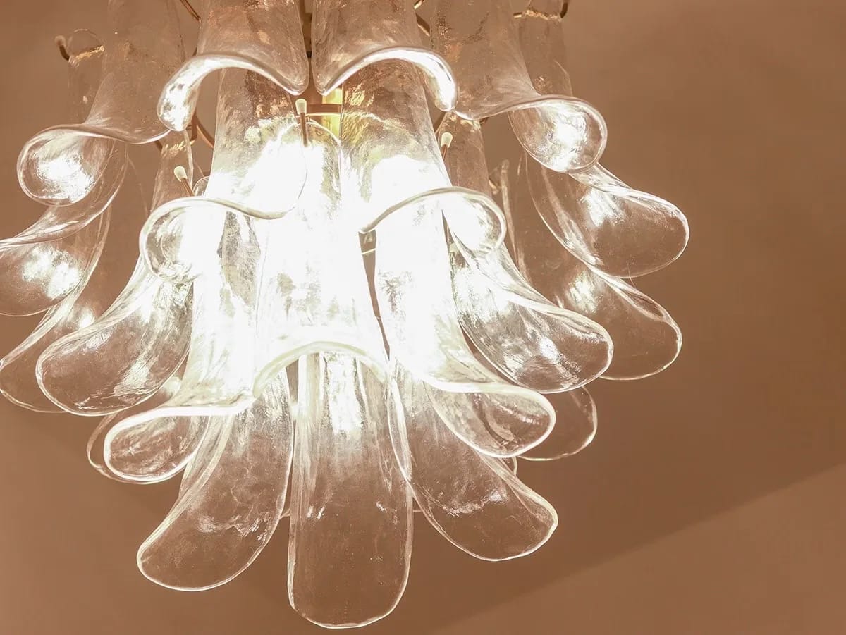Customer photo review of White Petal Glass Chandelier