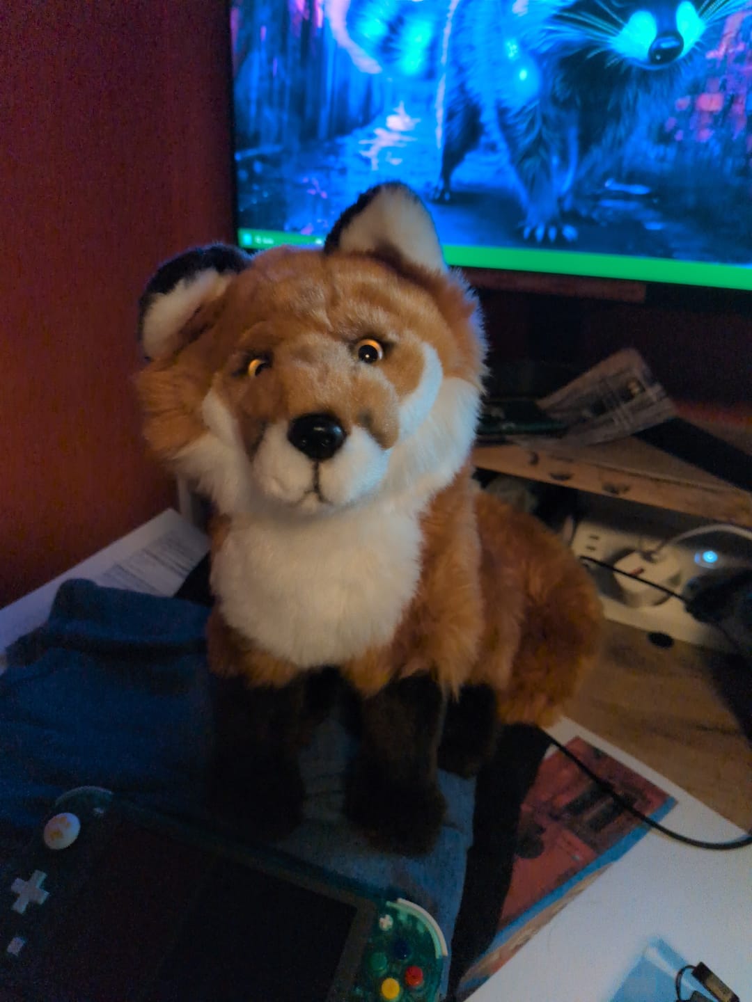 Customer photo review of Red Fox Plush – Soft, Cuddly, and Beautifully Detailed Stuffed Animal