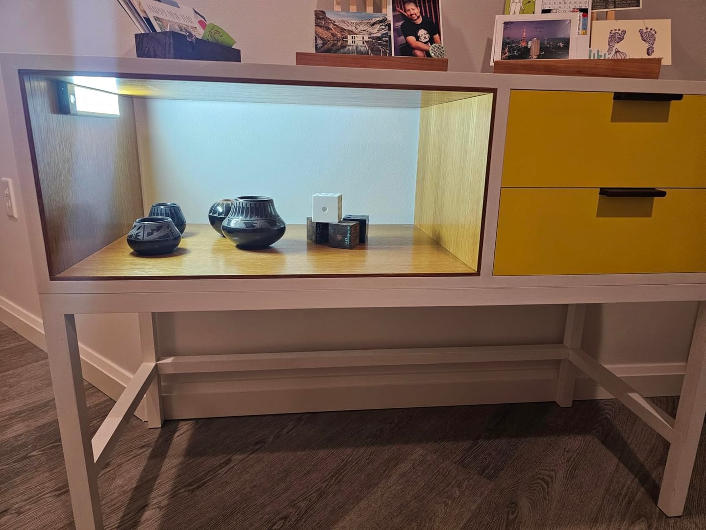 Customer photo review of RGB Under Cabinet Lighting-USB Rechargeable Adjust Brightness Color Light-Wireless Magnetic Portable Under Cabinet Linghts-Motion Sensor Color Changing Light for Party