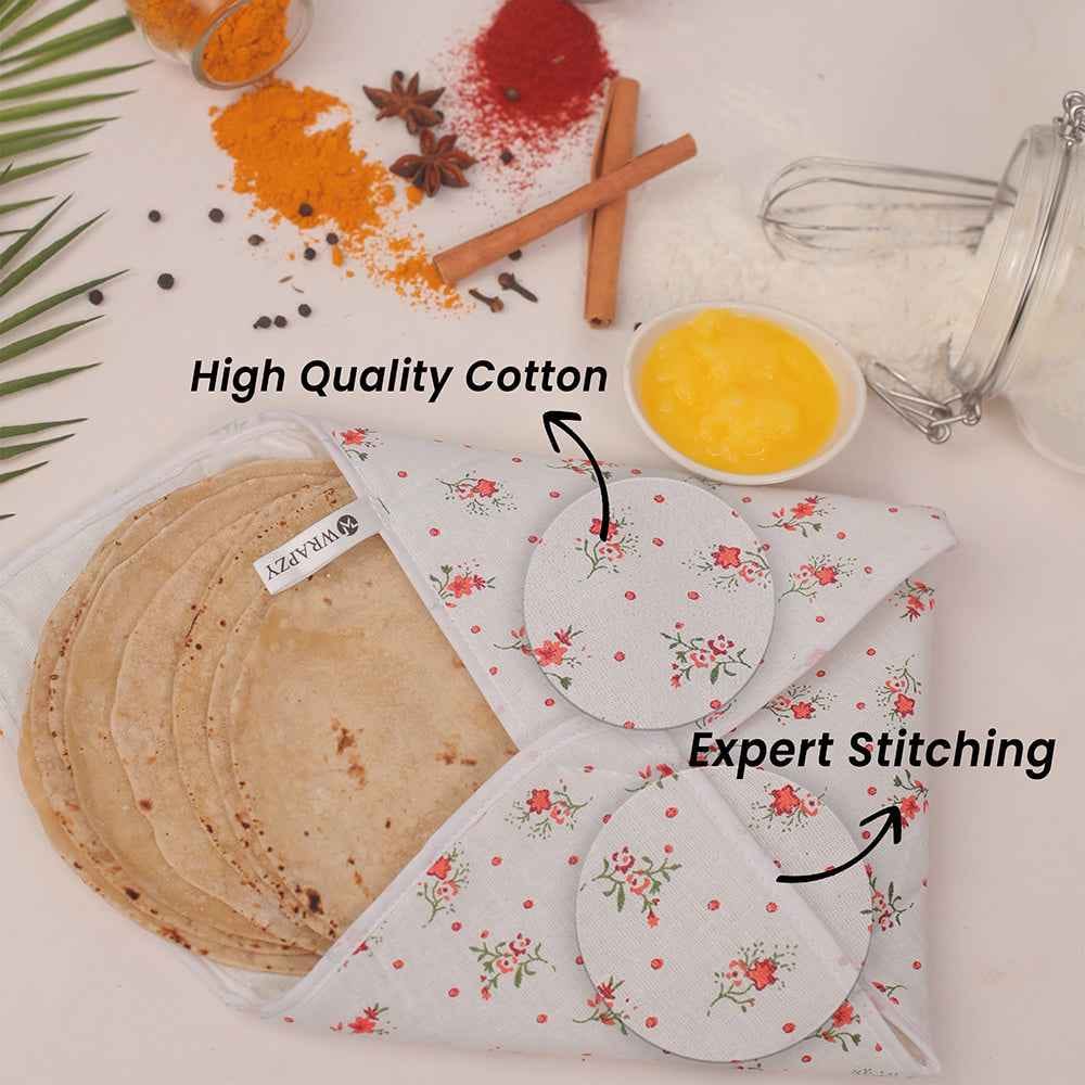 Customer photo review of Wrapzy Pure Cotton Roti Cover