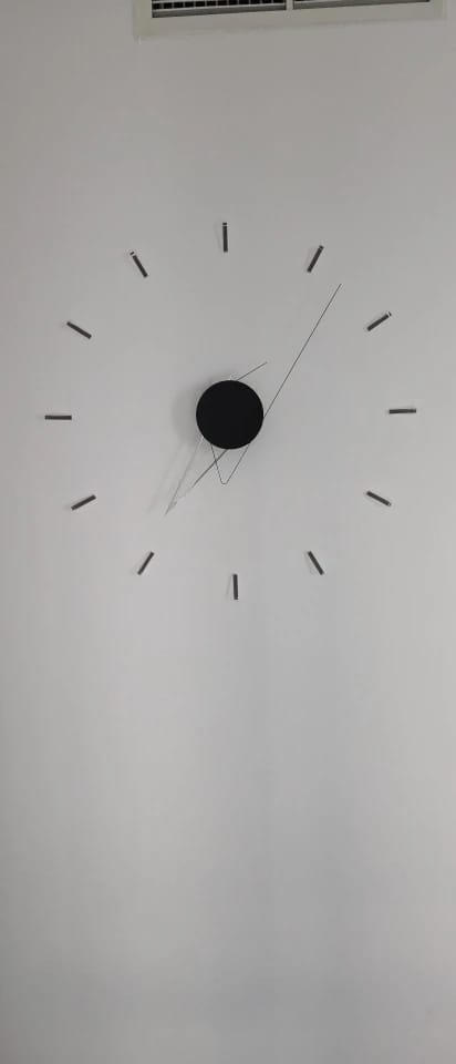 Customer photo review of Wall Clock Art Decorate Mute
