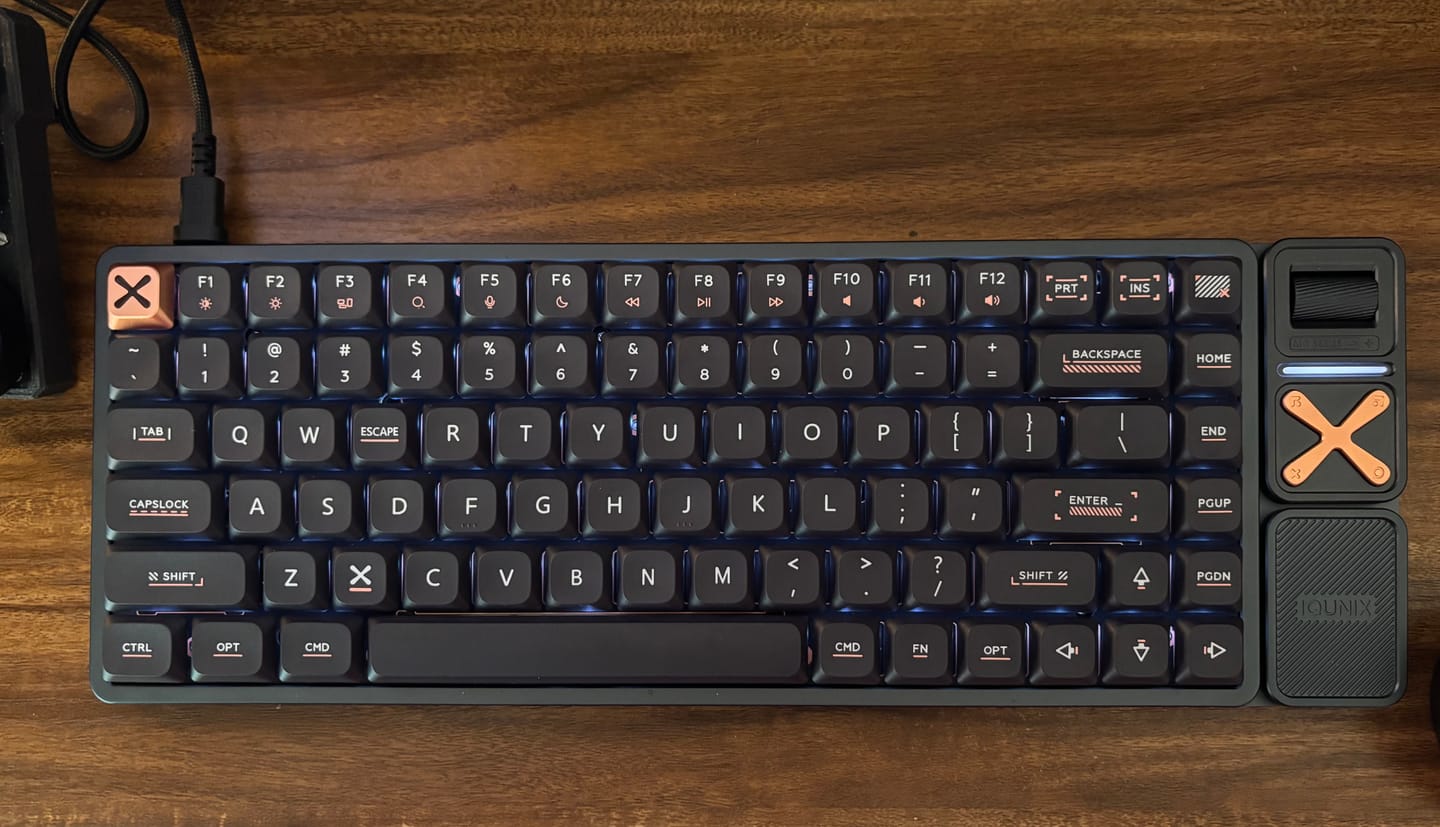 Customer photo review of IQUNIX Magi75/96 Aluminum Low Profile Mechanical Keyboard