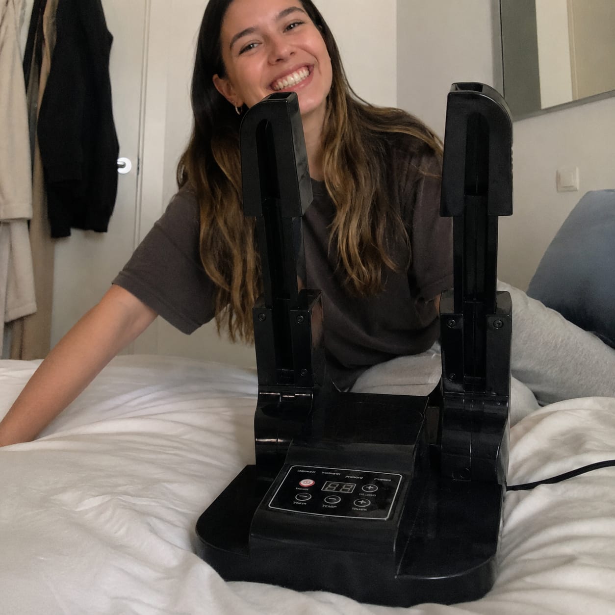 Customer photo review of Helmora - Helmet Care Machine