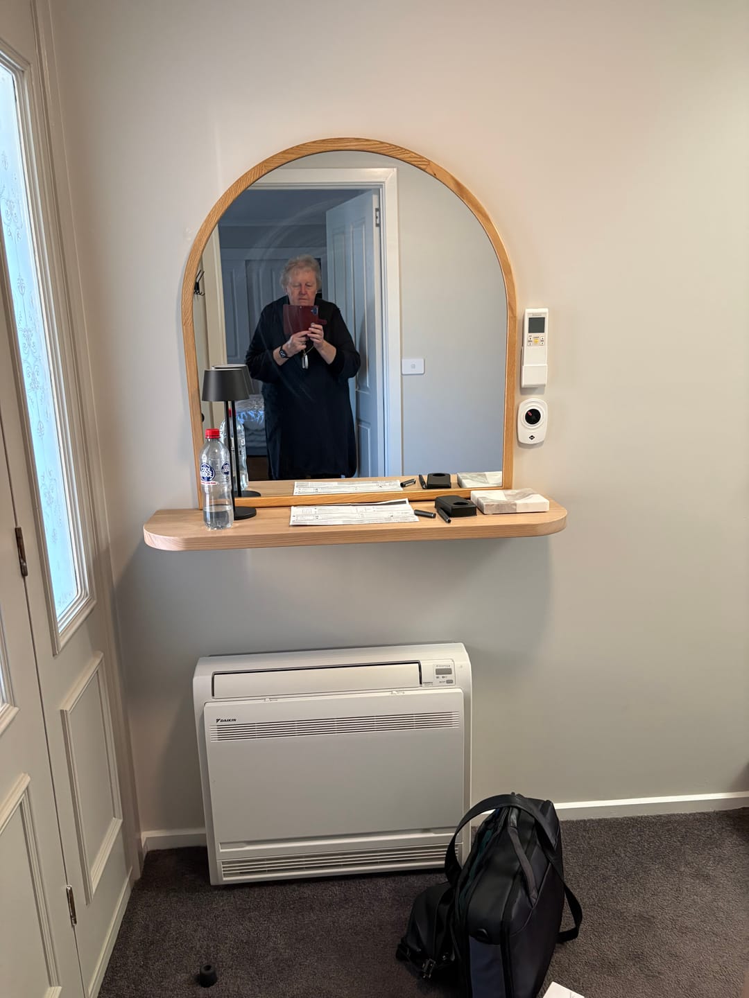 Customer photo review of Curved Floating Shelf
