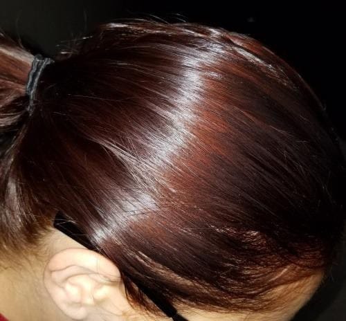 Customer photo review of Nutri Glow Organic Indigo Powder