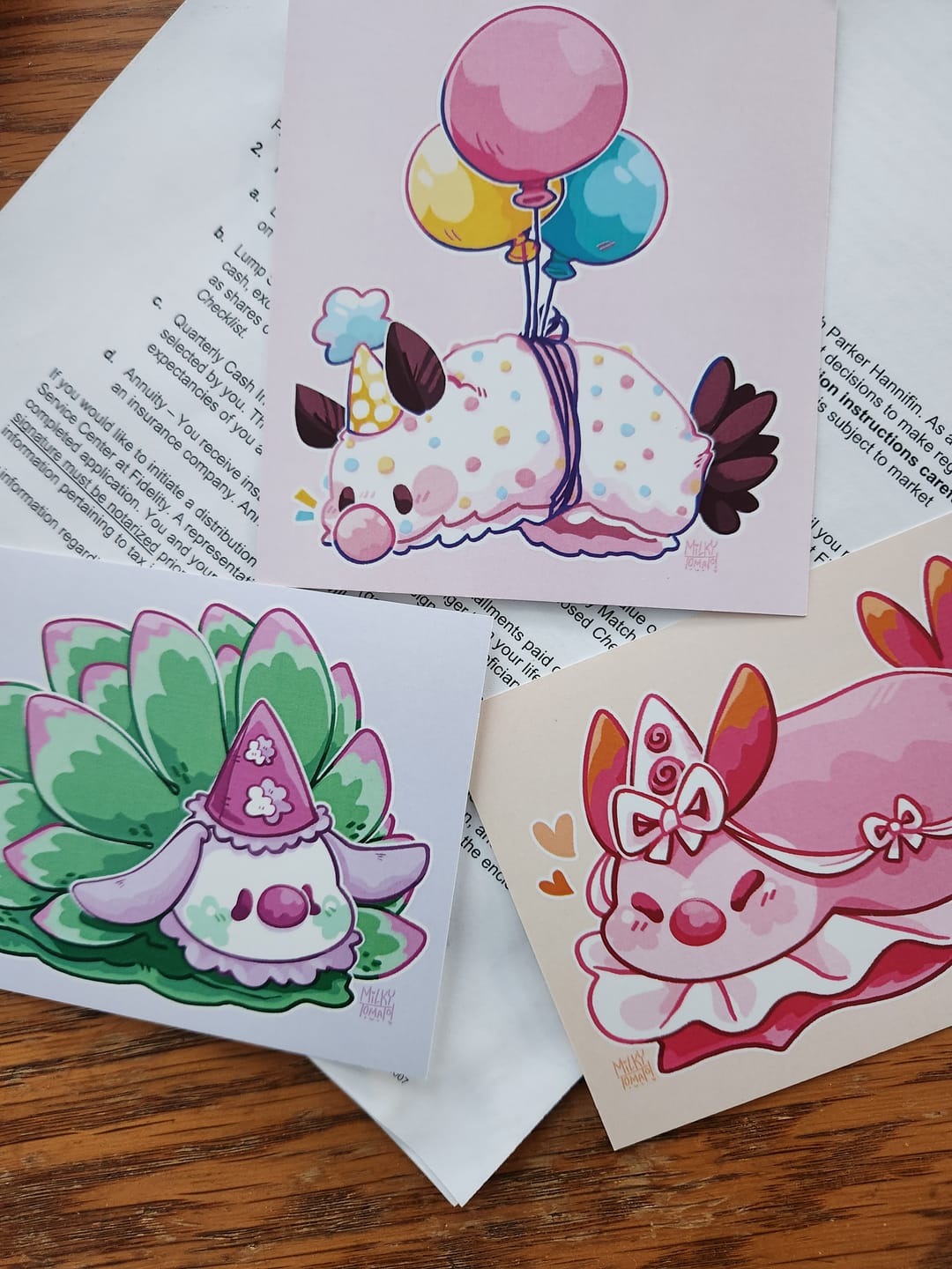 Customer photo review of Clown Sea Slug Mini Prints