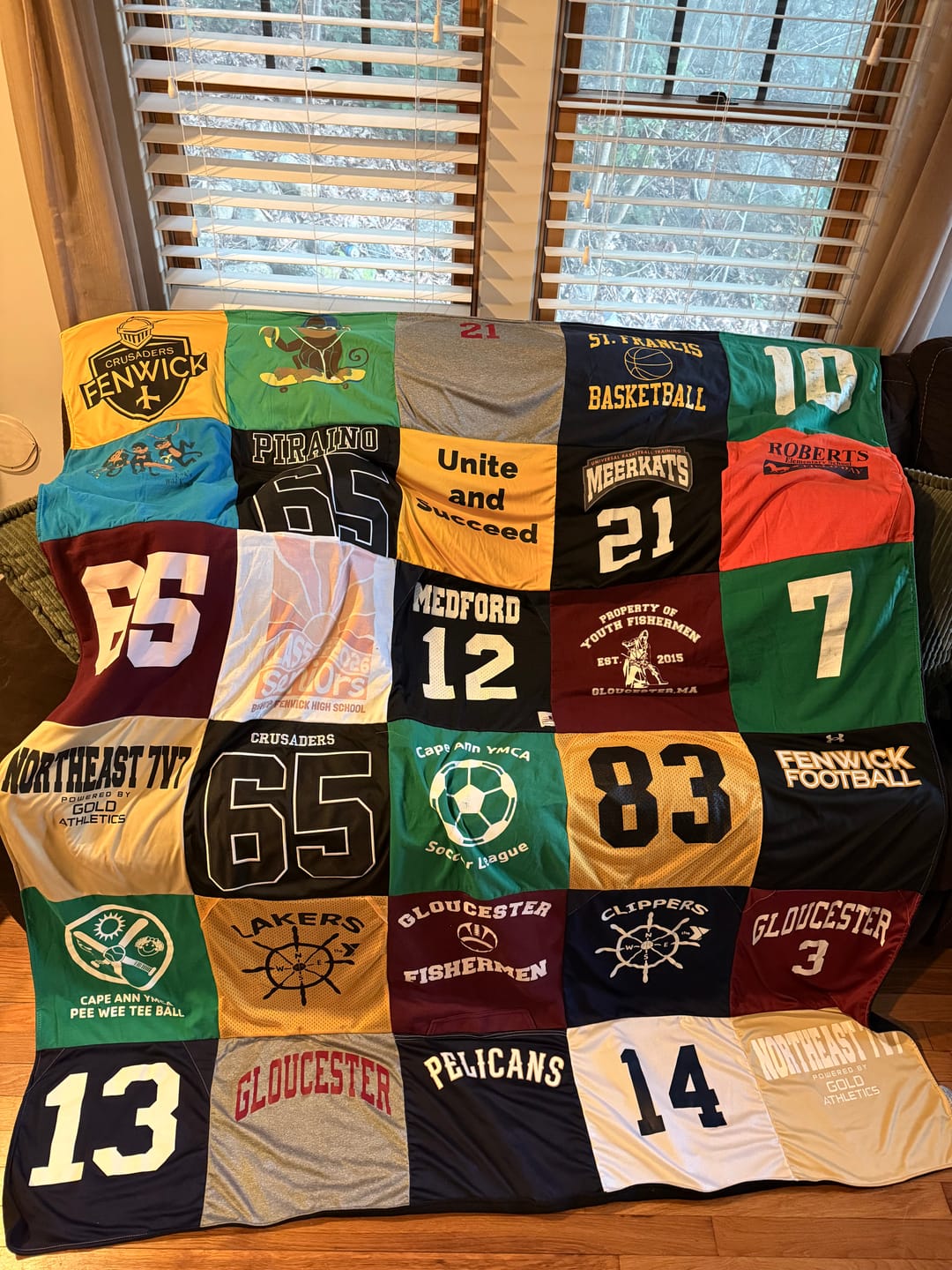 Customer photo review of Project Repat T-Shirt Quilt