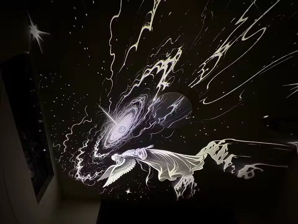 Customer photo review of LED Sternenhimmel Projektor Kinderzimmer | Galaxie Nachtlicht dimmbar magisch