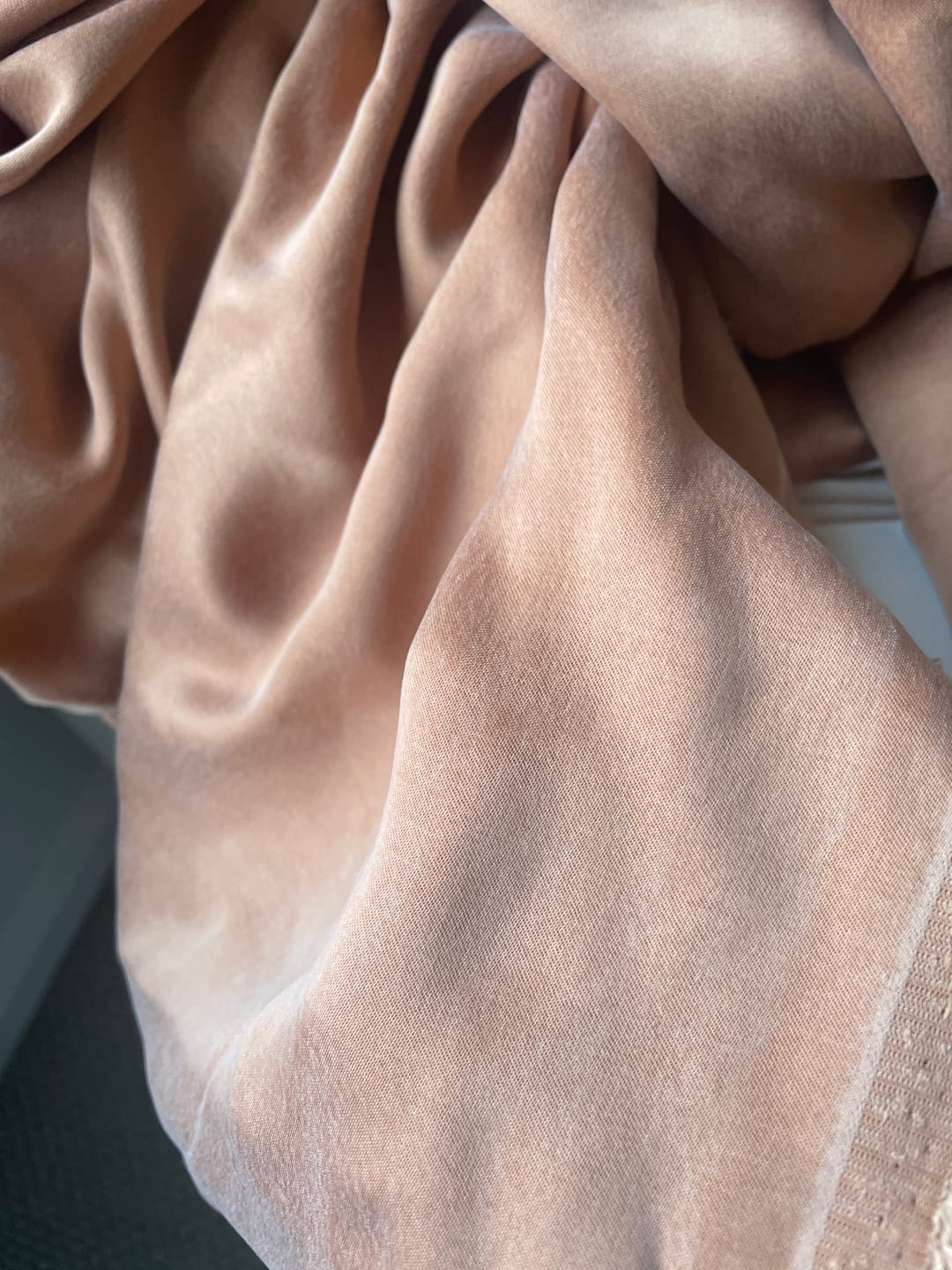Customer photo review of Cupro Viscose Blend Twill, Vegan Certified - AQUA (+40 Colors)