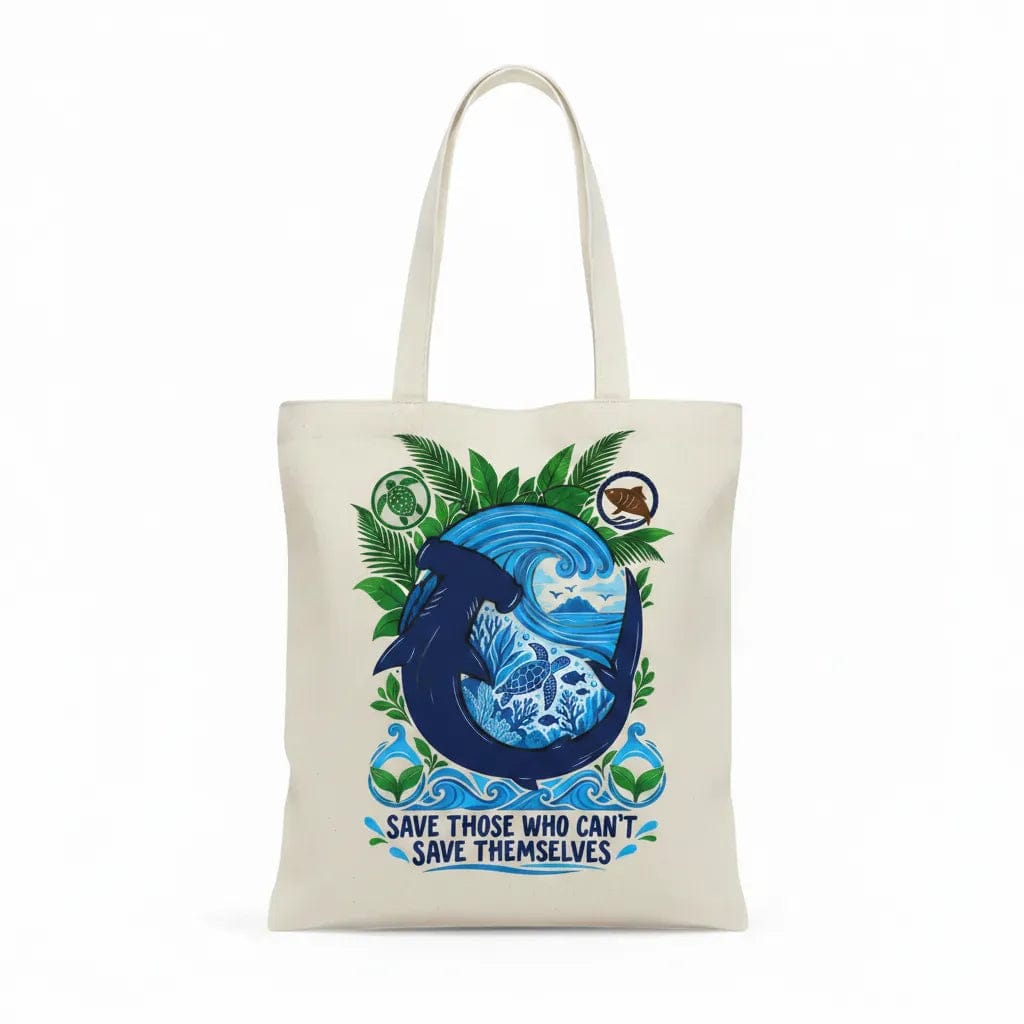 Customer photo review of Wrapzy Fish Canvas Tote Bag