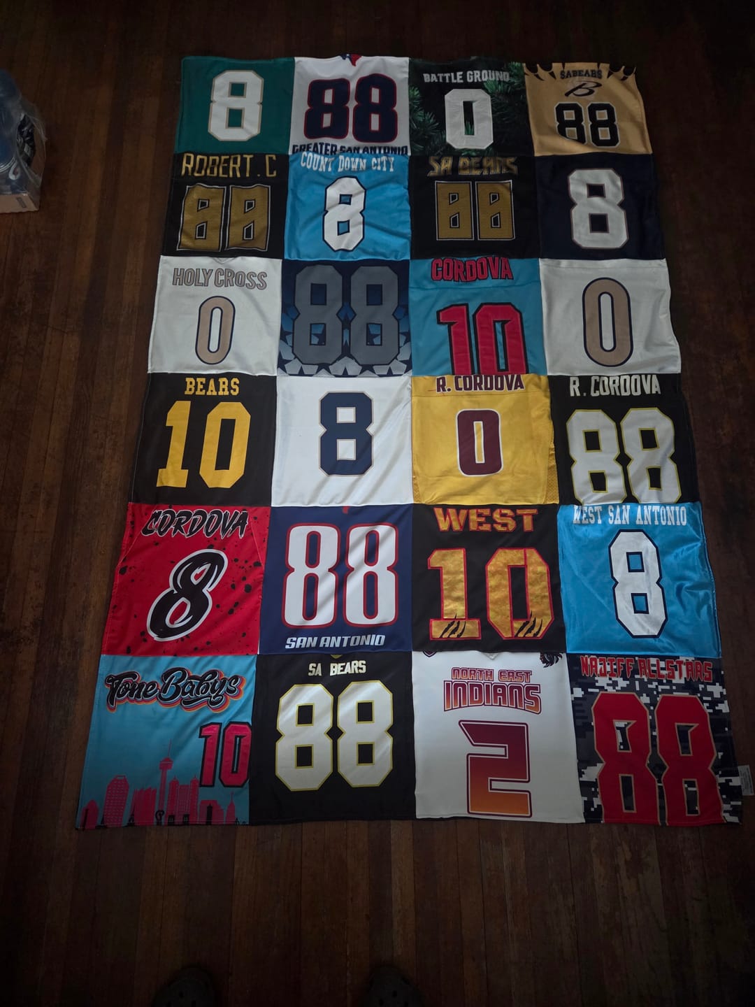 Customer photo review of Project Repat T-Shirt Quilt