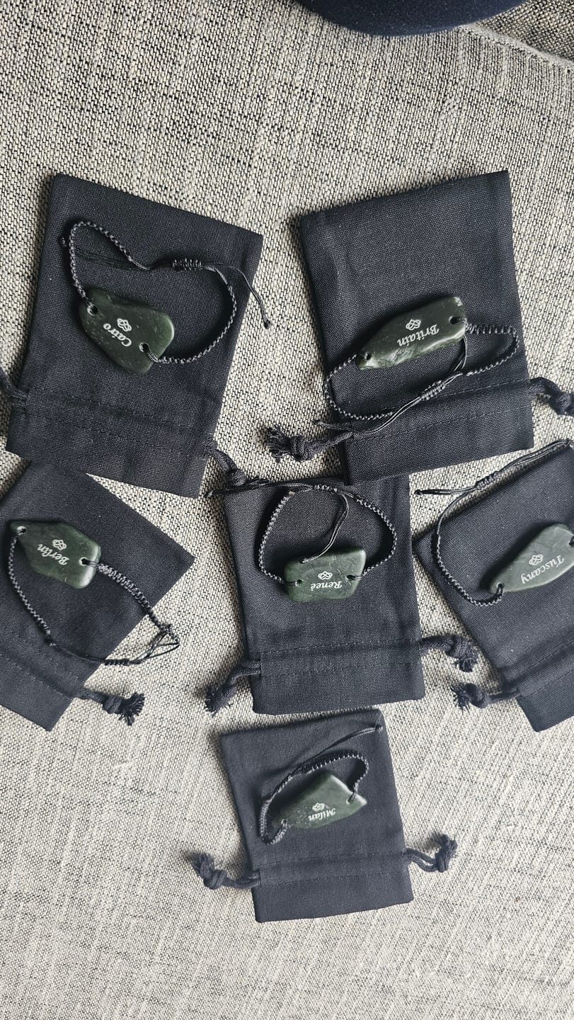 Customer photo review of Engraved Pounamu Bracelet