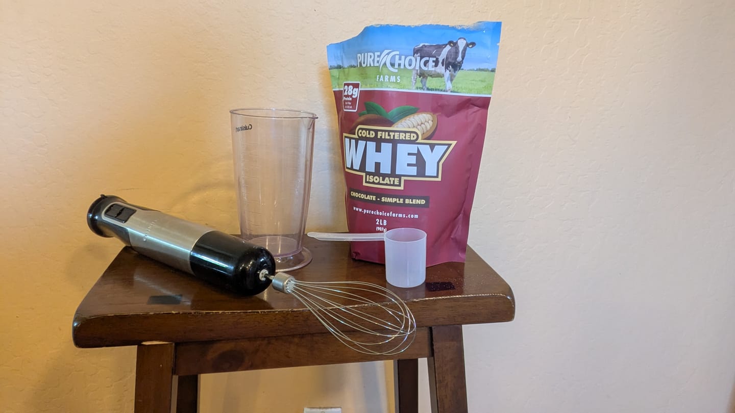 Customer photo review of Whey Protein Isolate Chocolate