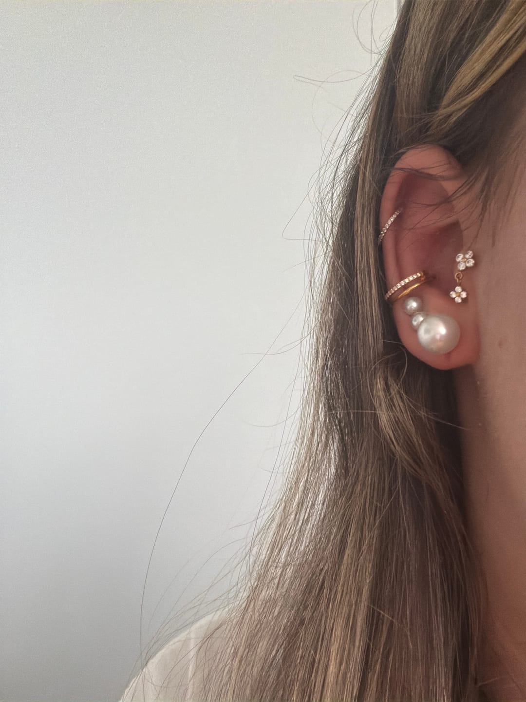 Customer photo review of Double Four Piercing | Titan