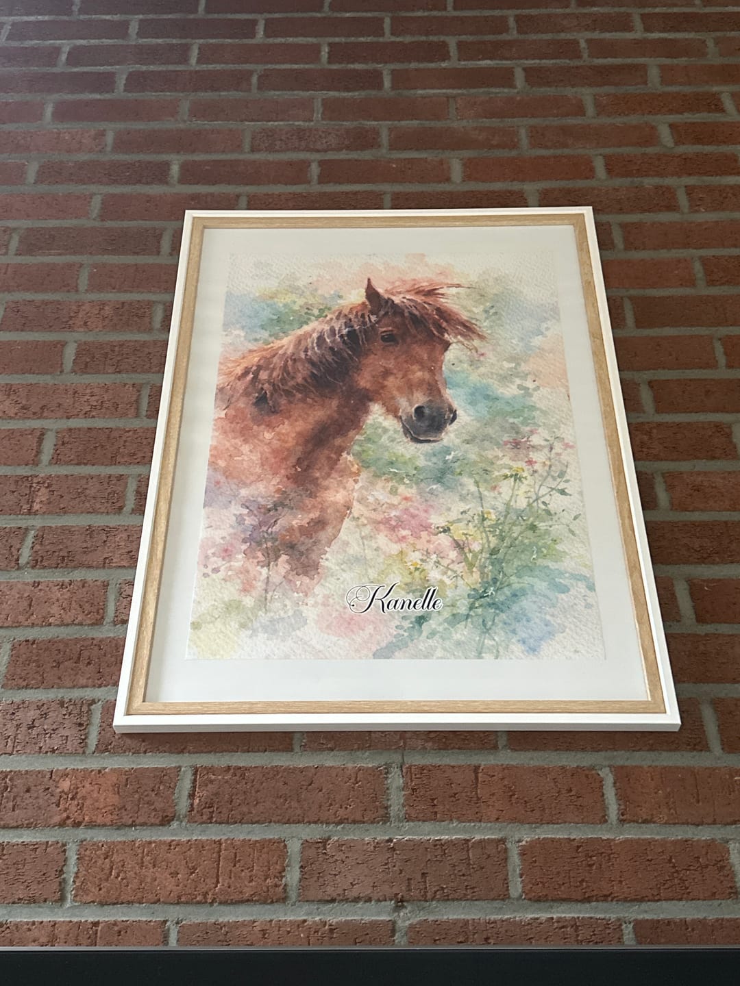 Customer photo review of Aquarelle - Poster personnalisé
