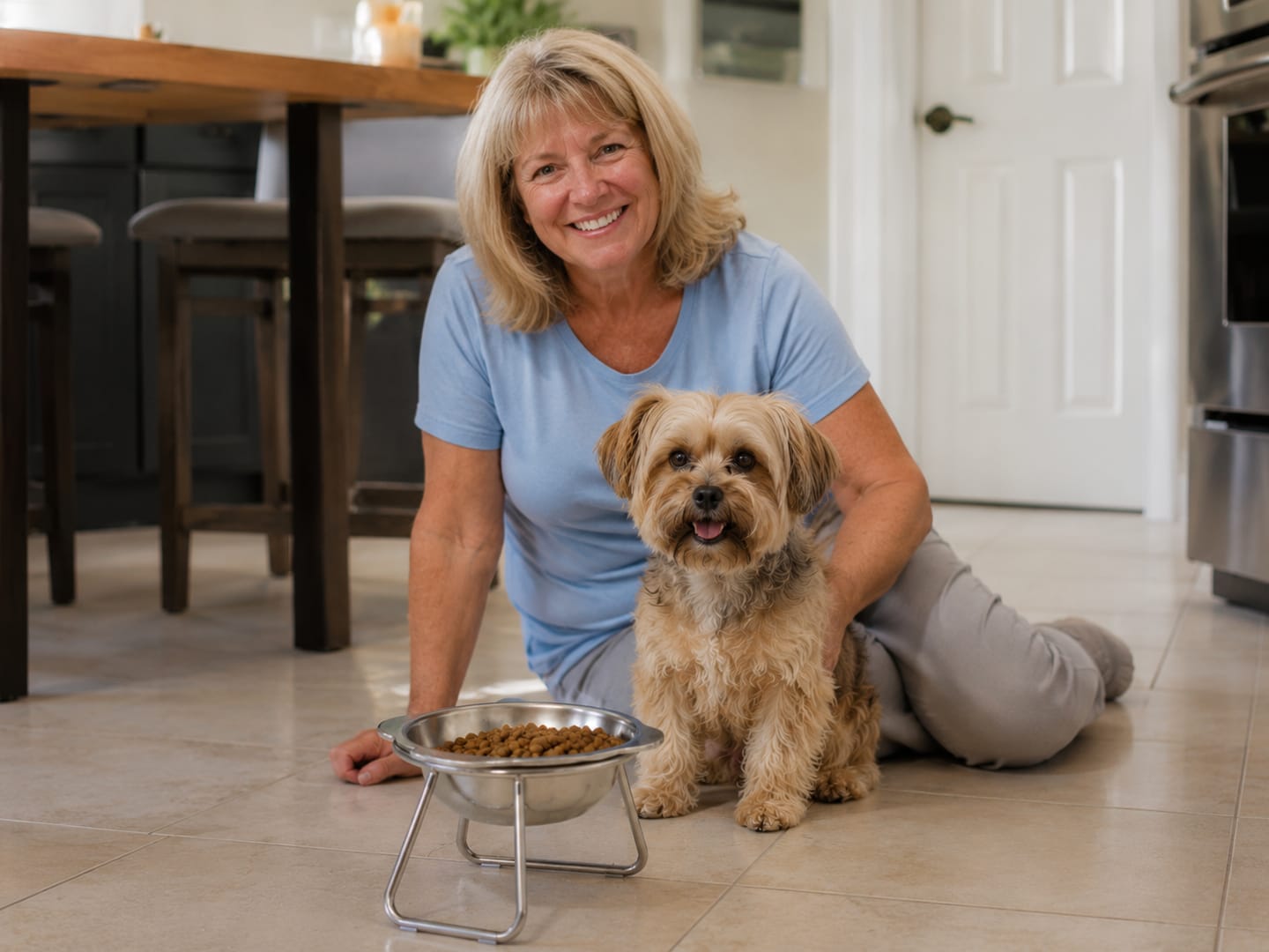 Customer photo review of Somnair™ Elevated Dog Bowl