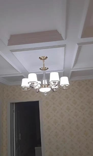 Customer photo review of Silver Crystal Chandelier