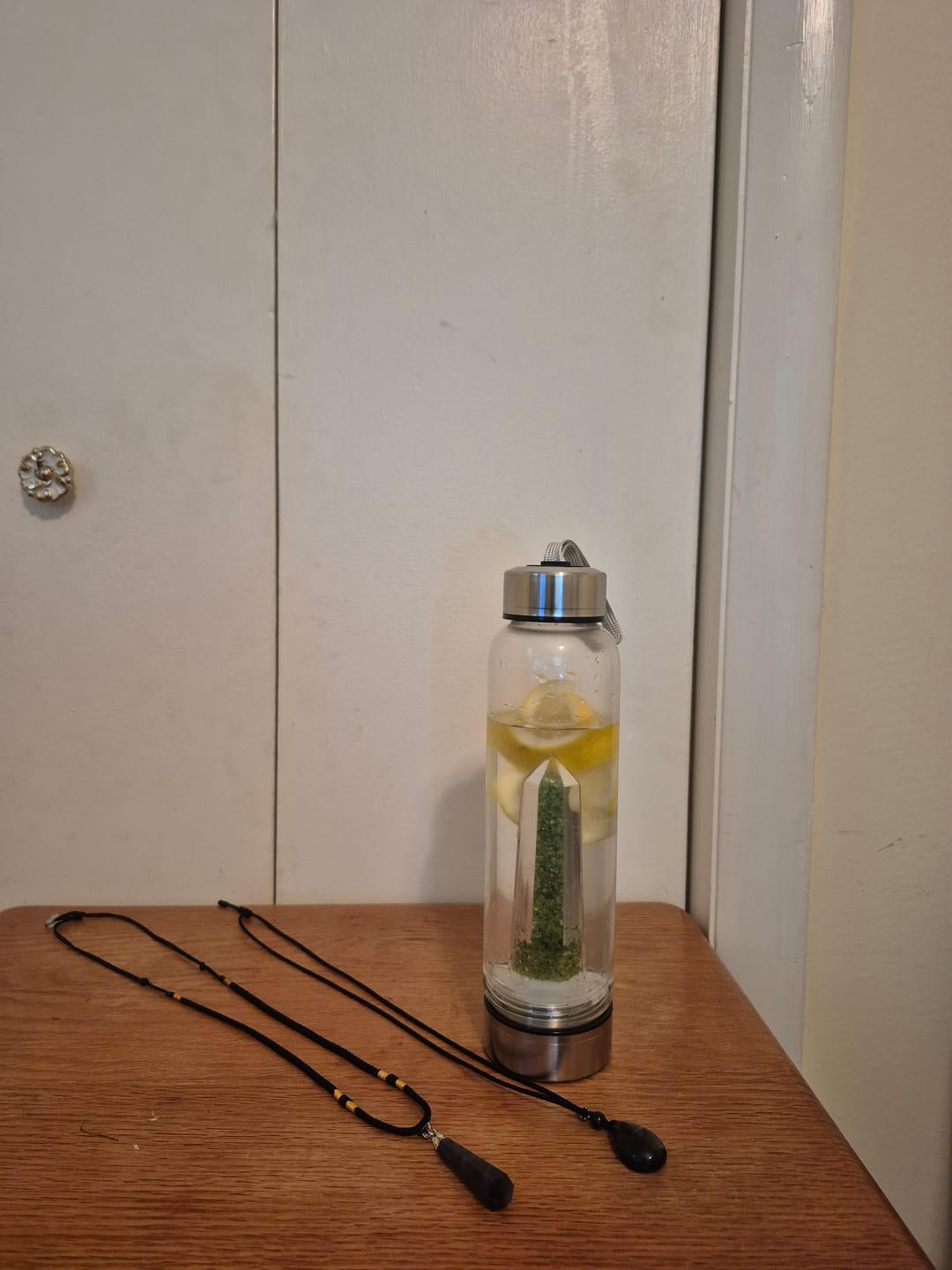 Customer photo review of Crystal Elixir Water Bottle