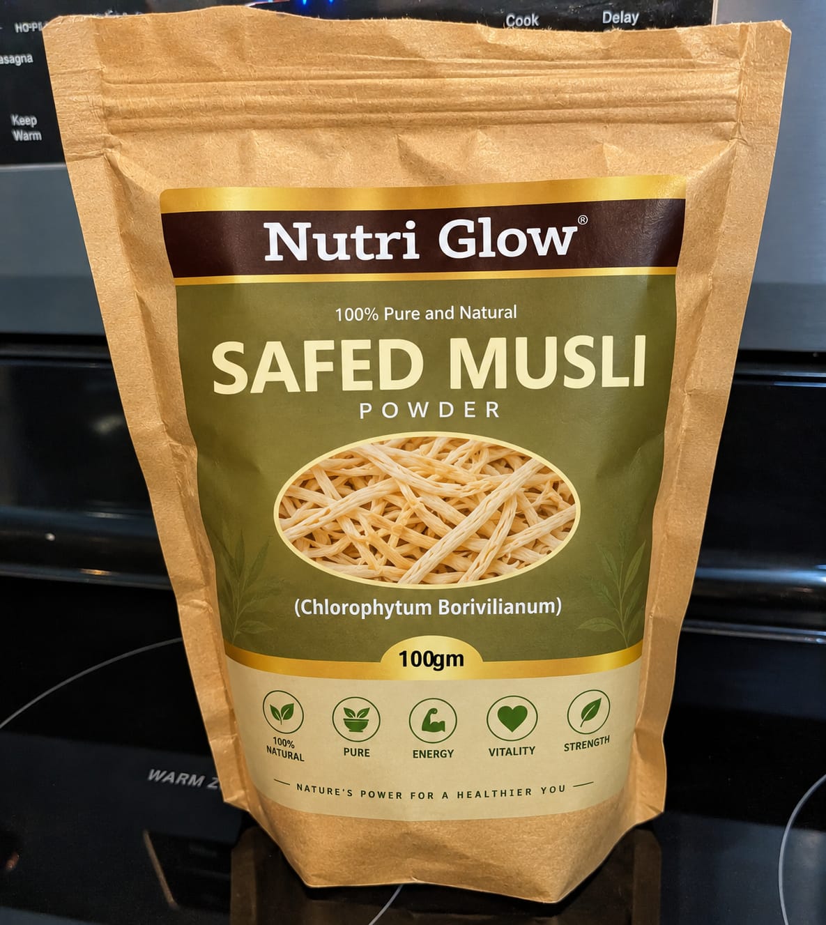 Customer photo review of Nutri Glow Safed Musli Powder 100gms