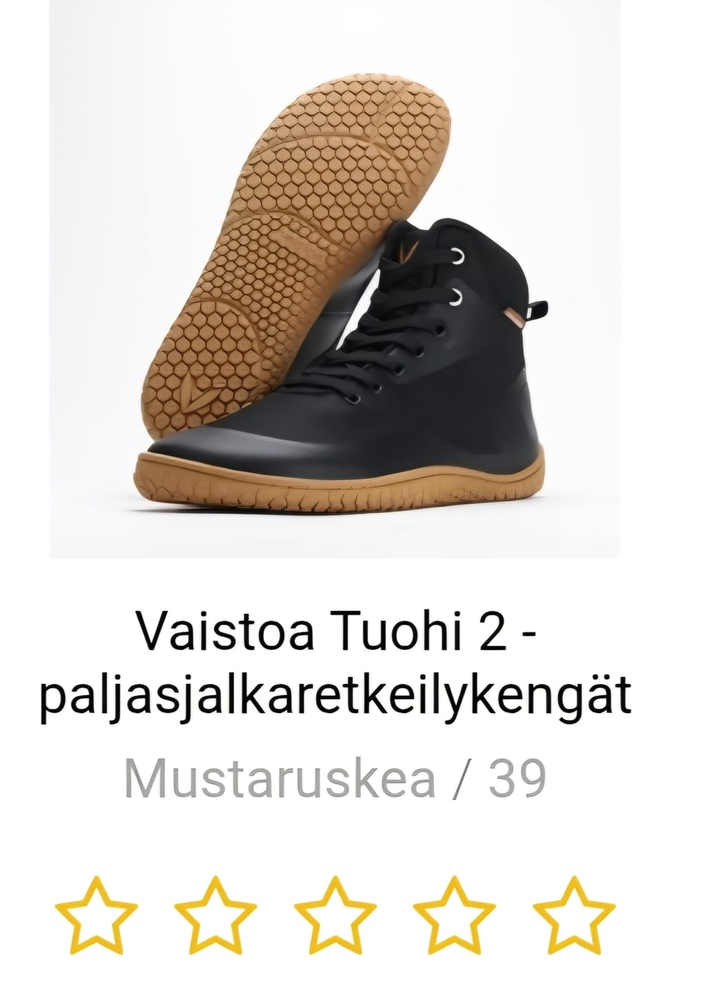 Customer photo review of Vaistoa Tuohi 2 | Barefoot Light Hiking Shoes