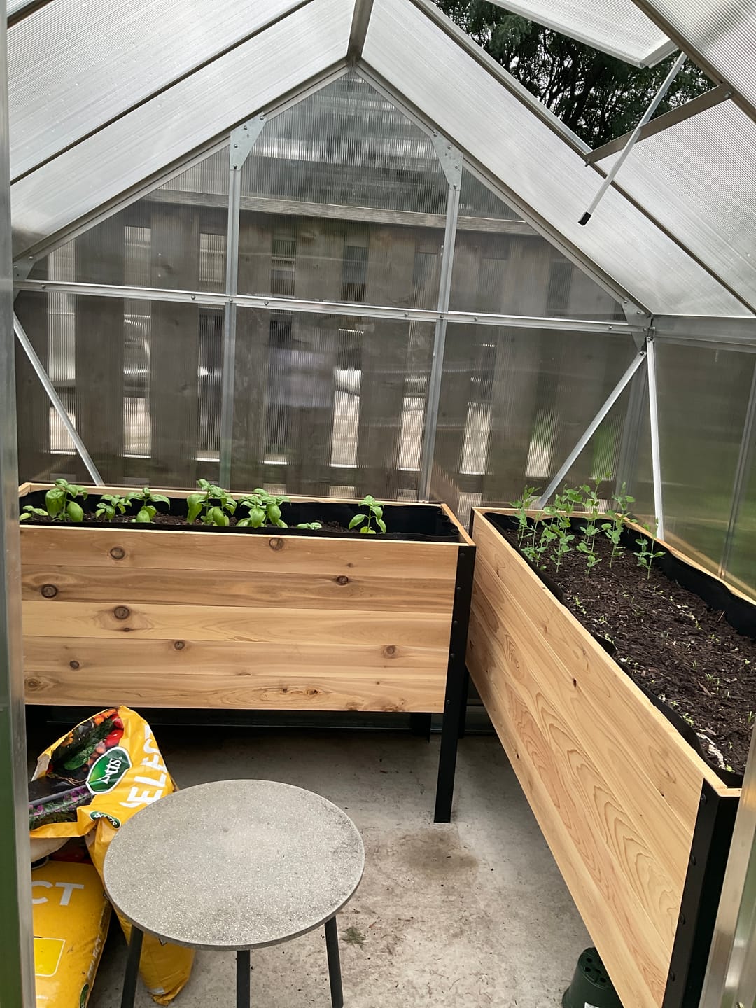 Customer photo review of 18" x 60" Raised Garden Bed - 30" TALL / Garden Grade
