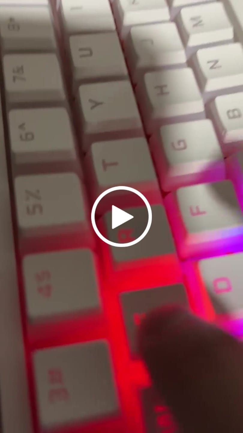 Customer video review of KEYGEEK Y2 Linear Switch Factory Lubed (10PCS)