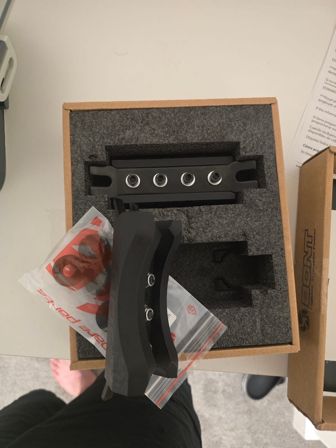 Customer photo review of Roller Skate Slide Blocks (Pair of 2)