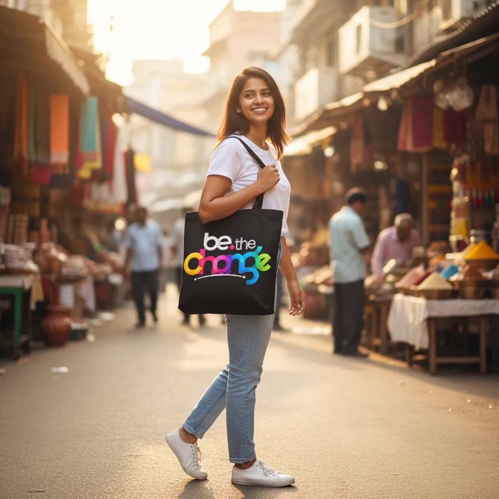 Customer photo review of Wrapzy Printed Canvas Tote Bag