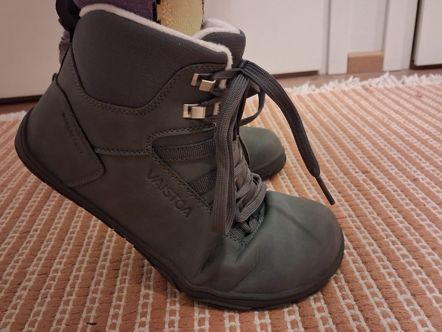 Customer photo review of Vaistoa Uoma 3 | Winter Barefoot Trekking Boots