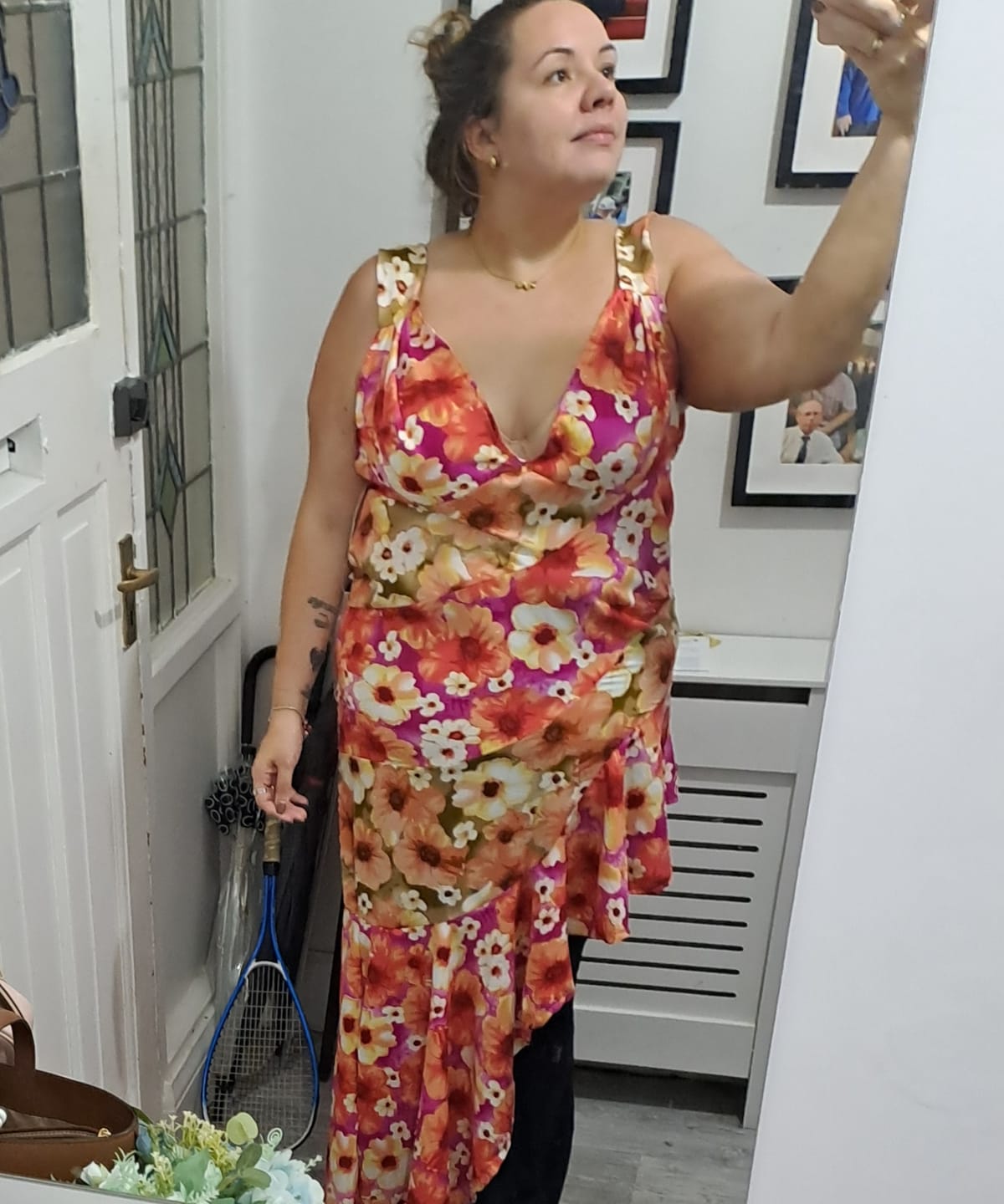 Customer photo review of Wildflower Bloom Viscose Challis Fabric