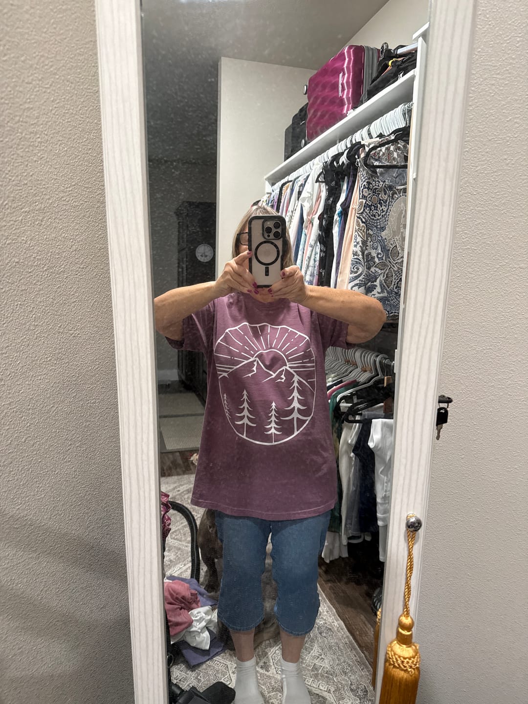 Customer photo review of Mountain Sunset T-shirt