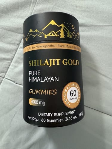 Customer photo review of Pure Himalayan Shilajit Gummies 3000mg with KSM-66 Ashwagandha — 60 Gummies